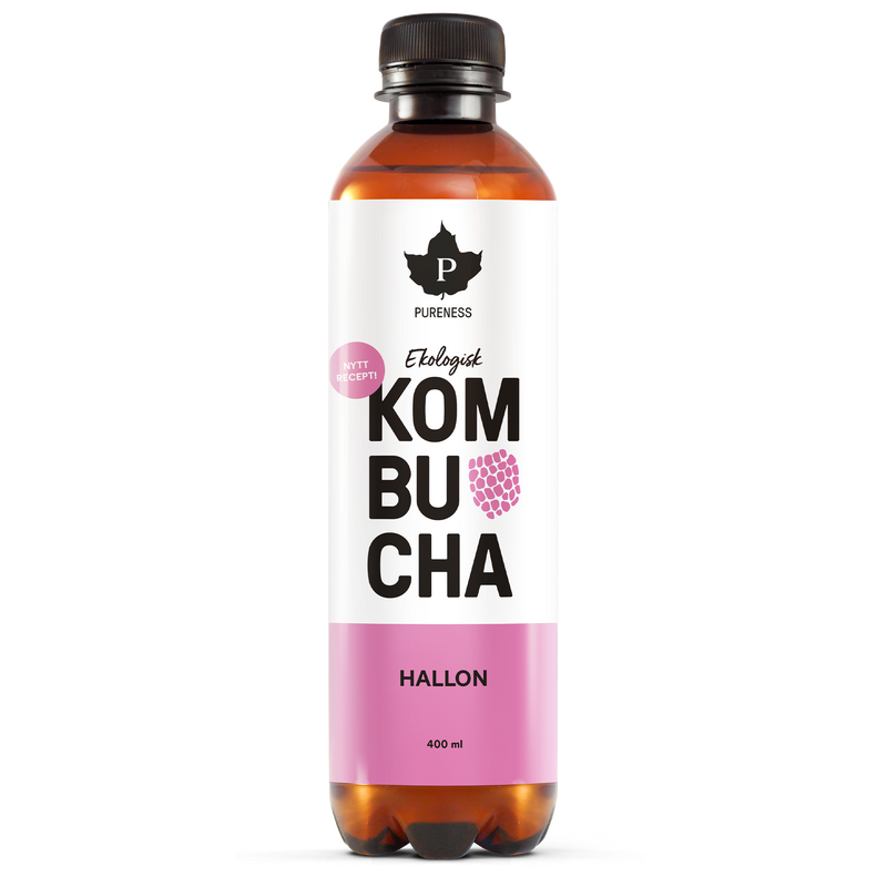 Ekologisk Kombucha Hallon - 400 ml