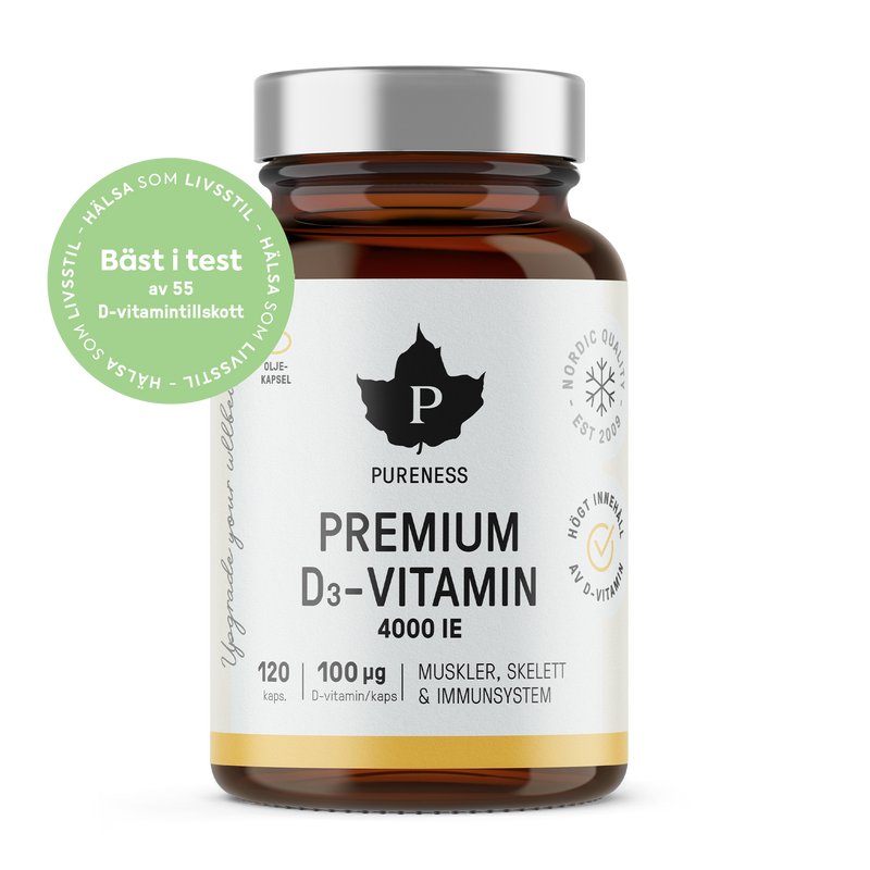 Premium D3-Vitamin 4000 IE - 120 kapslar