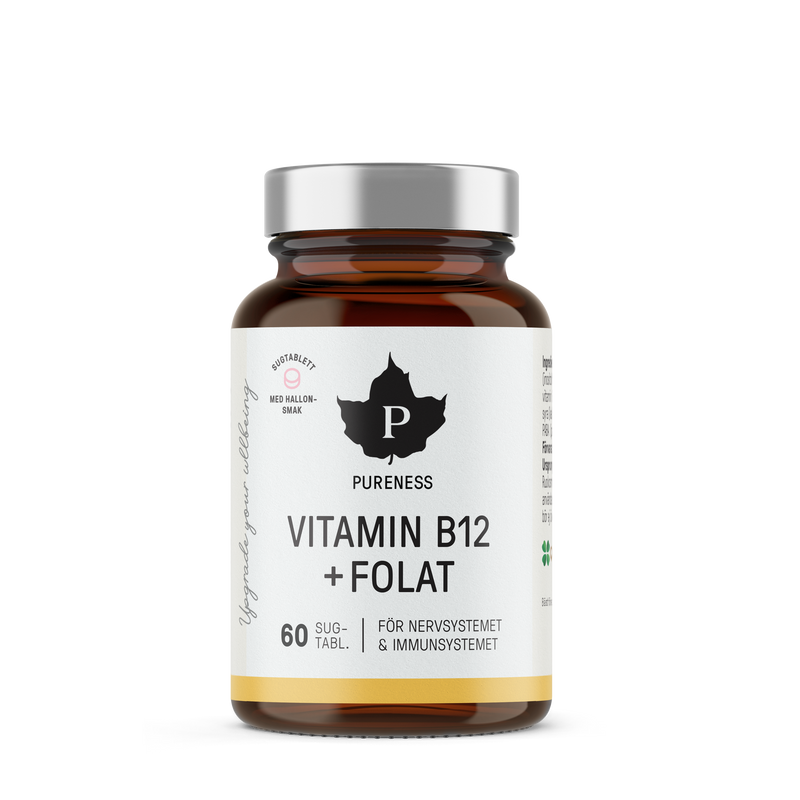 Vitamin B12 + Folat - 60 sugtabletter