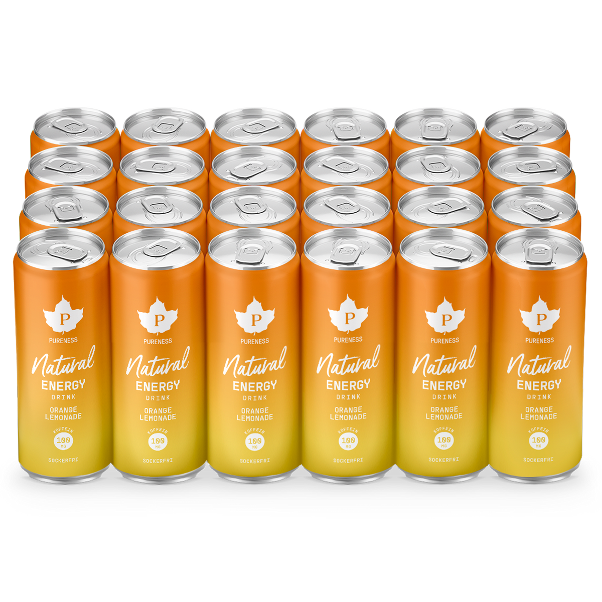 Natural Energy Drink Orange Lemonade - 330 ml x 24st