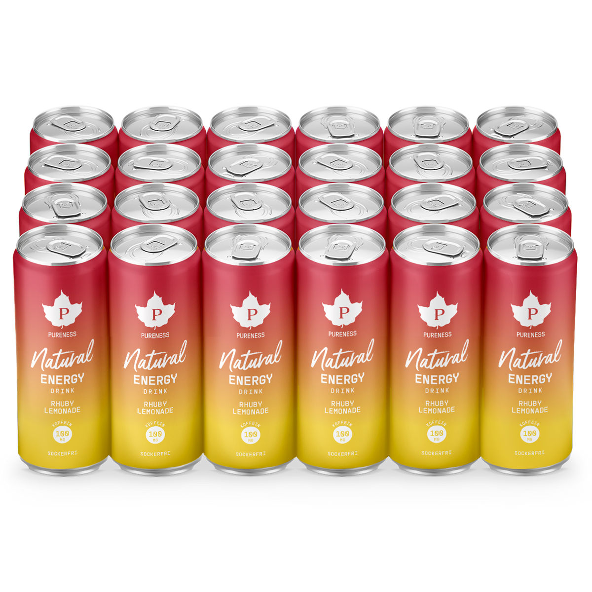 Natural Energy Drink Rhuby Lemonade - 330 ml x 24st